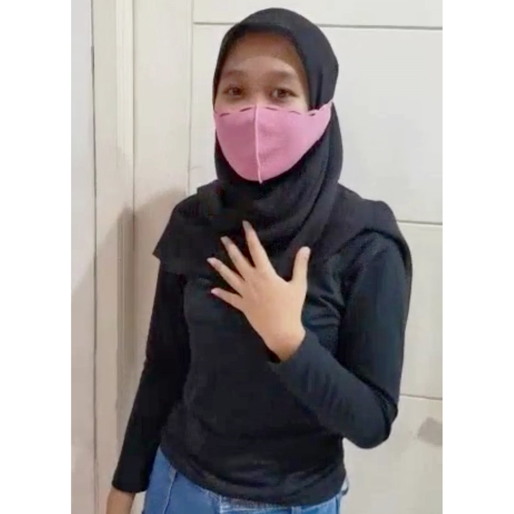 Masker Scuba Hijab WashableModel headloop Aneka Model