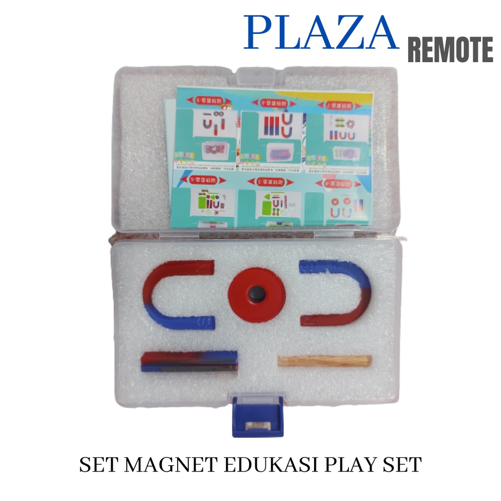 MAGNET PLAY SET MAINAN EDUKASI I U O DENGAN BOX