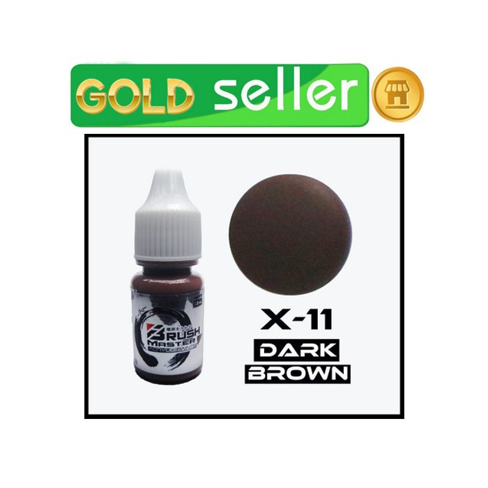 

BRUSHMASTER HD ACRYLIC X-11 DARK BROWN CAT KUAS GUNDAM MODELKIT