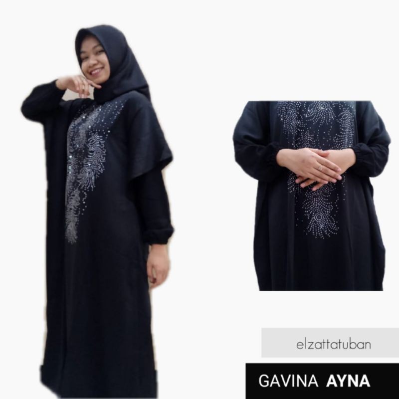 Elzatta Gamis Gavina Ayna Dress Muslim Wanita