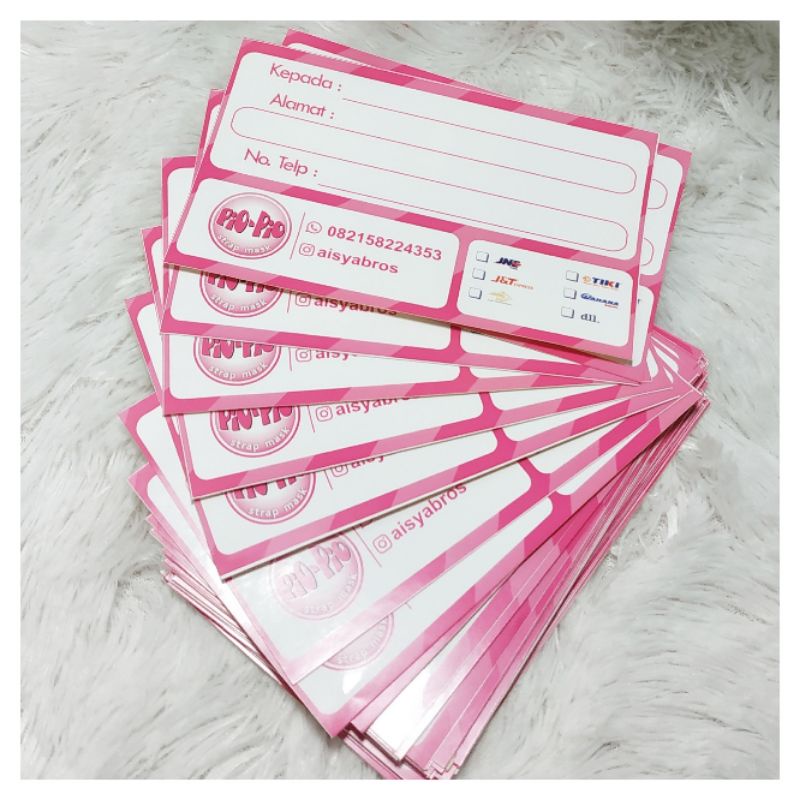 

Stiker Alamat pengiriman