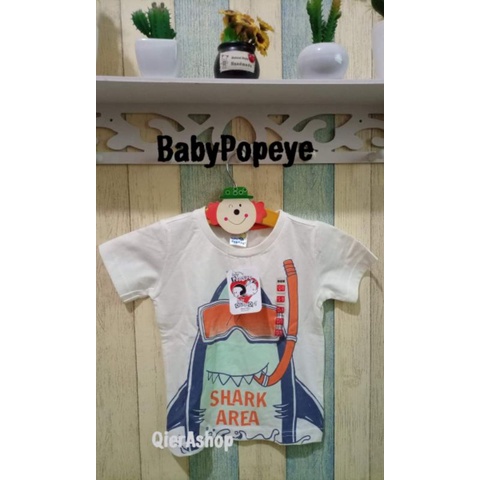 Atasan kaos t-shirt baby popeye/popeye