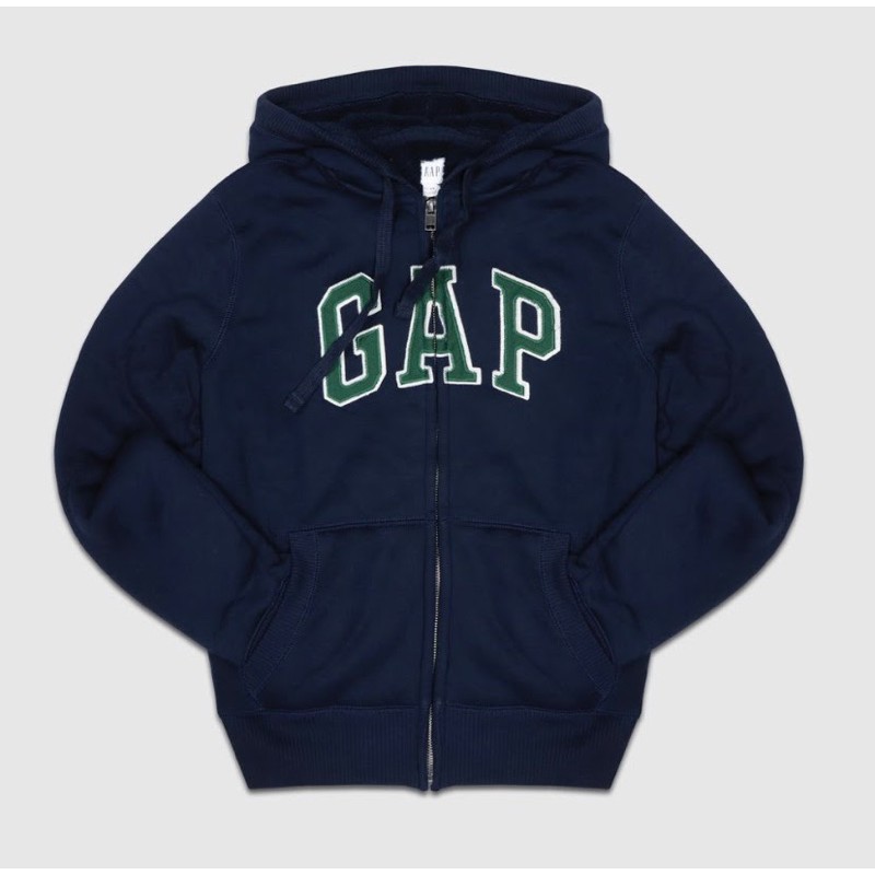 Jaket GAP Sherpa Lined Zip Hoodie Original NAVY