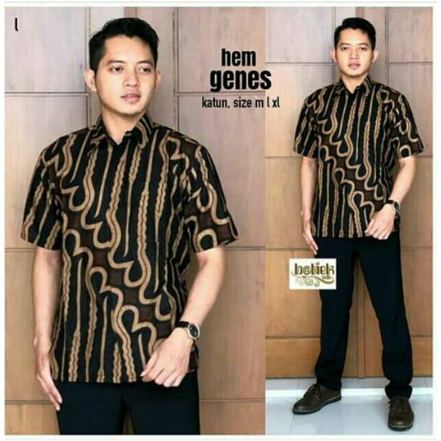 Kemeja Batik Pria Original Solo Hem Antaseno