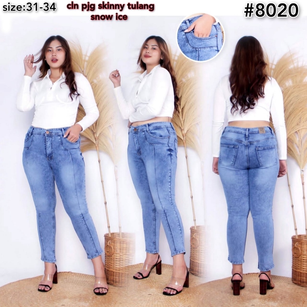 Celana Panjang Jeans Wanita Skiny Tulang Whisker 31-34 35-38 Bisa Bayar Ditempat(COD)