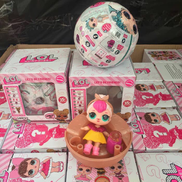 Promo mainan LOL surprise boneka kejutan dalam telur BESAR Limited
