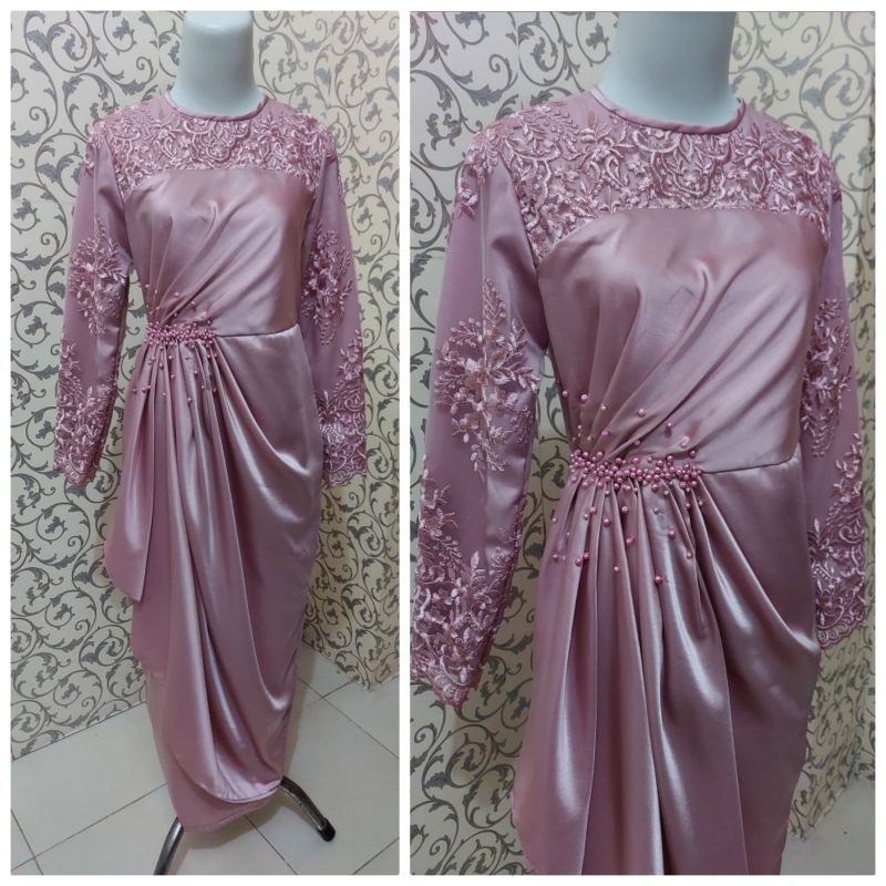 BAJU KONDANGAN DRAPERI// BAJU LAMARAN // GAMIS PESTA WANITA MAXMARA