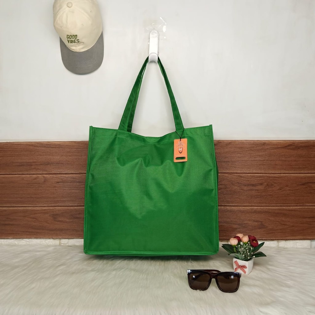 TOTEBAG WANITA/SHOPPING BAG LIPAT BESAR BUAT TAS BELANJA TAS LAUNDRY JUMBO BISA CUSTOM SABLON