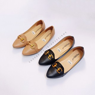 Sepatu Flat Shoes  Wanita Bahan Kulit  Gratica Flatshoes 