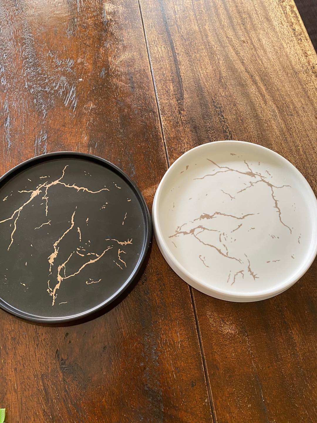 Marble Western Circular Steak Plate Jewelry Plate