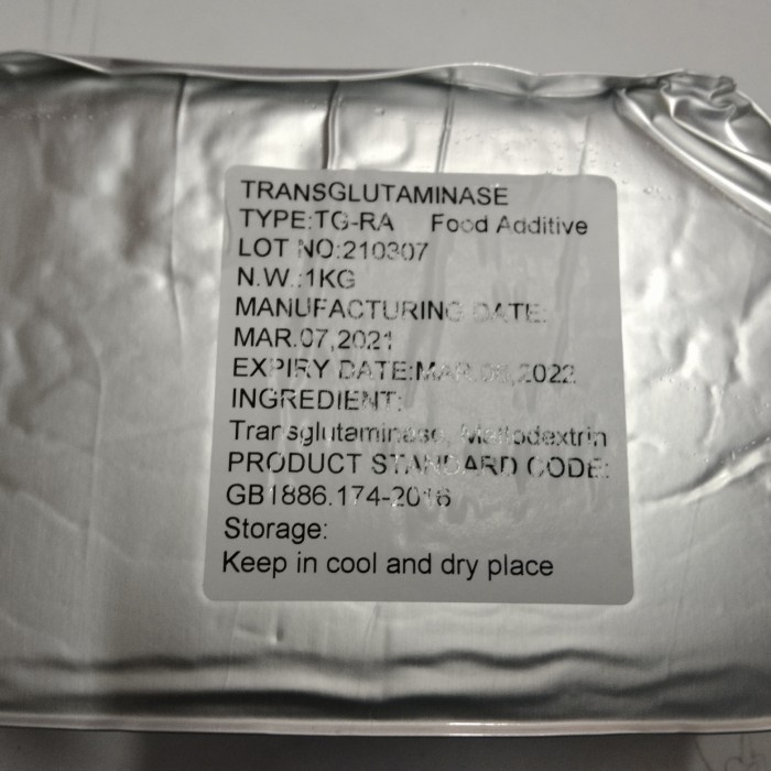 

TRANSGLUTAMINASE MEAT GLUE KHUSUS BAKSO 1 KG