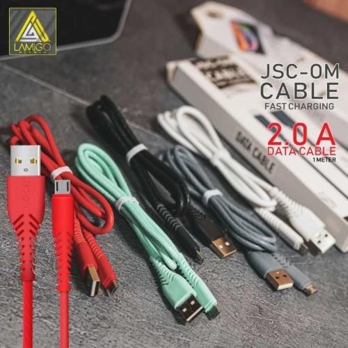 Kabel Data JSCOM Fast Charging macaron color Micro USB kabel cas charger HP Android 1 meter original