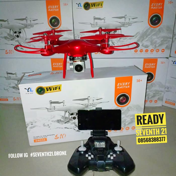 Drone S10 Wifi Camera Fpv altitude hold Mirip Magicspeed X5HD SH5W HR5