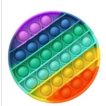 [ MAINAN ANAK ] Fidget Push Bubble Pop It Toy Rainbow