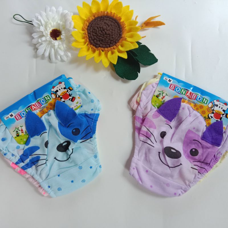 [12 pcs] Celana Dalam Anak Motif Kucing