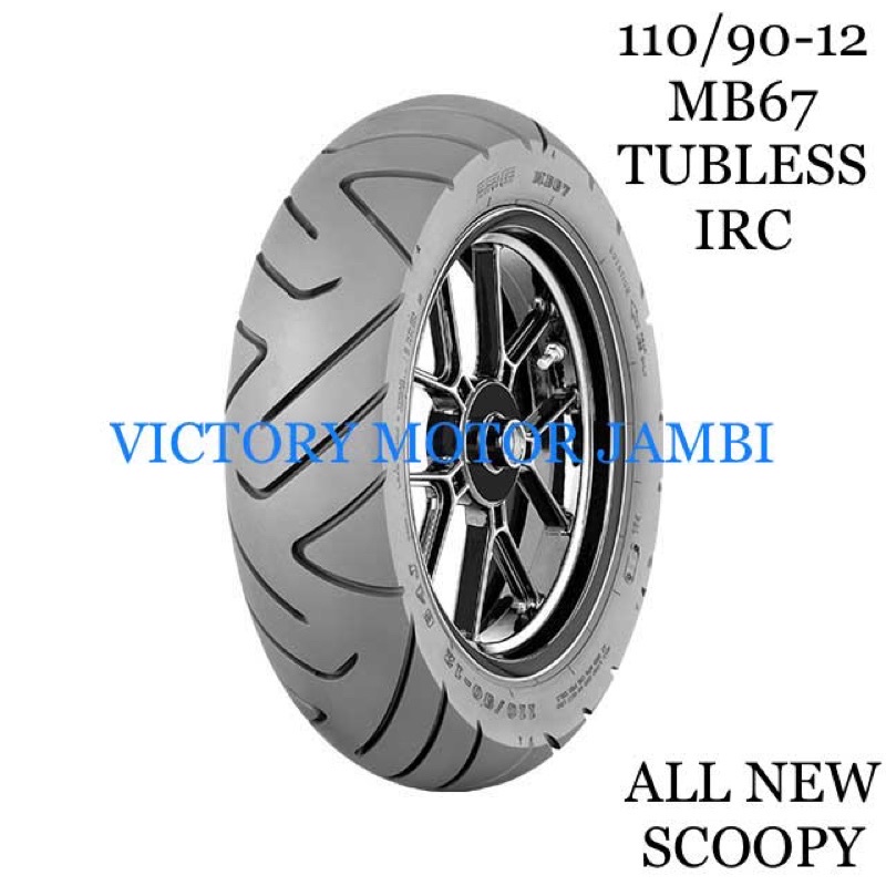 BAN LUAR BELAKANG SCOOPY ESP 2017 110/90-12 MB67 TUBLESS IRC