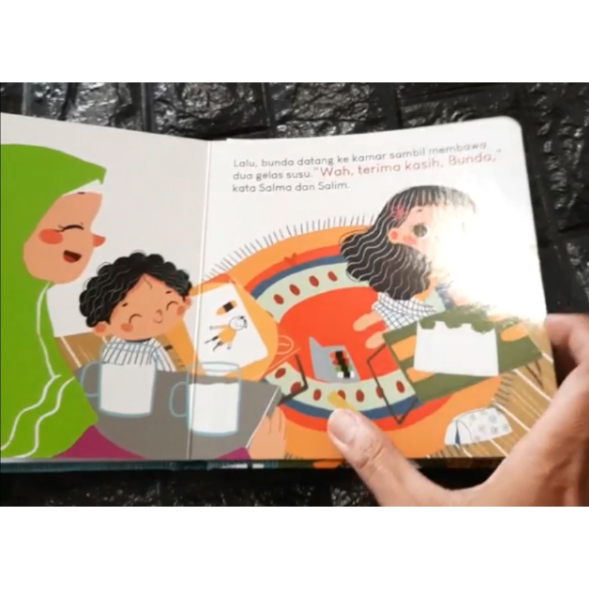 BOARDBOOK Seri Cerita Balita: Aku Bisa Bilang Terimakasih/Permisi/Subhanallah/Alhamdulihah/Masyaallah/Astaghfirullah/Bismillah-5