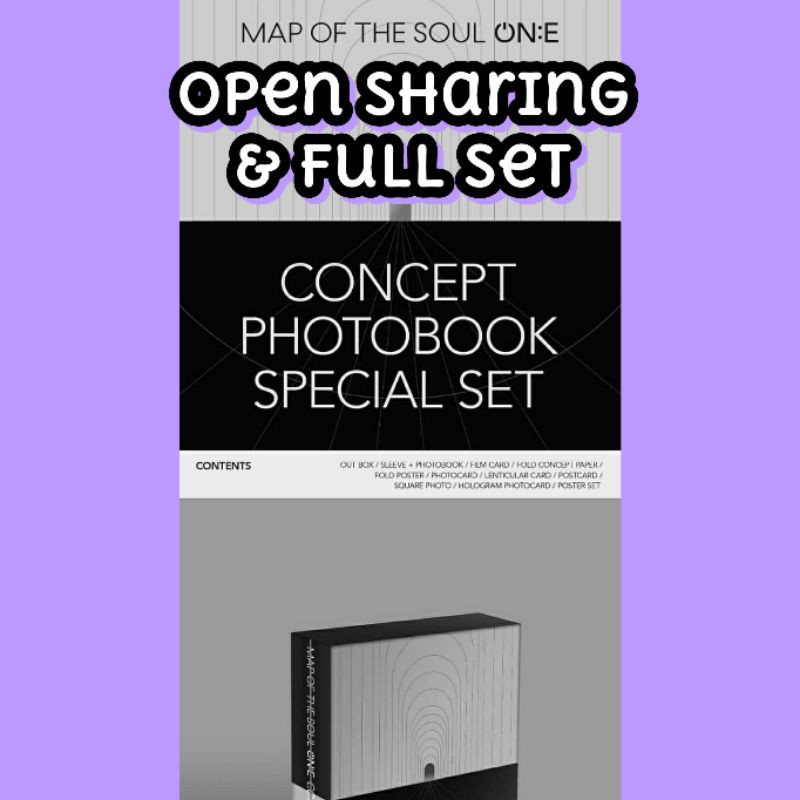 [DP SHARING GOOD] BTS ON:E CONCEPT PHOTOBOOK SPECIAL SET CLUE VER & ROUTE VER