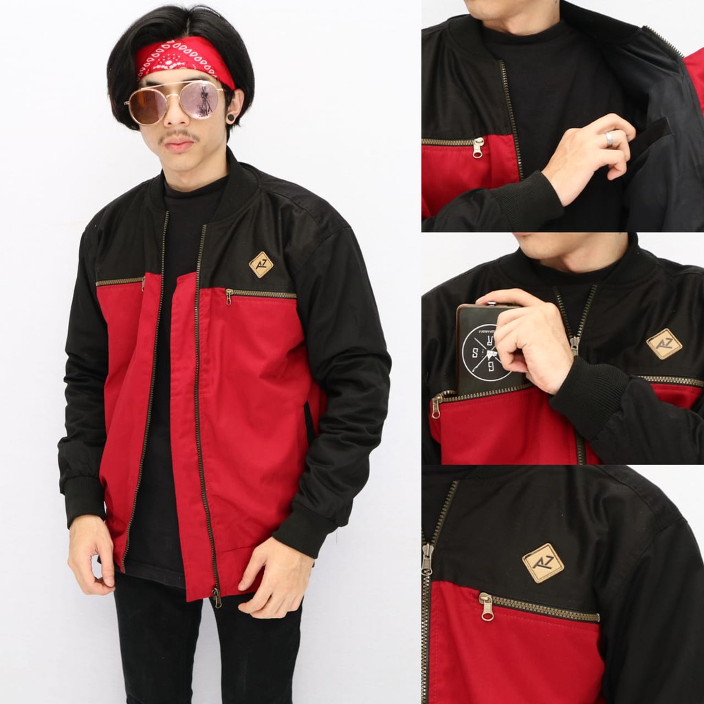 AZ Jaket Varsity Baseball Pria