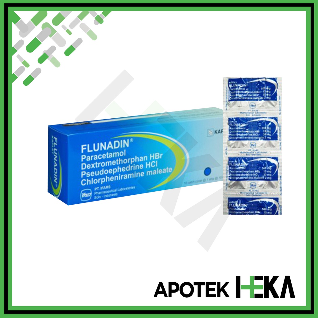 Flunadin Kaplet Box isi 10x10 Tablet - Obat Flu (SEMARANG)