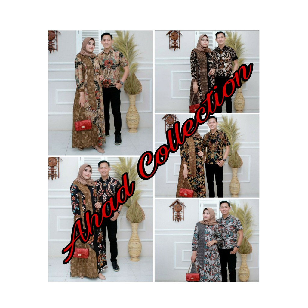 TERLARIS BAJU BATIK COUPLE, BATIK MODERN, BATIK GAMIS KOMBINASI, COUPLE BATIK KELUARGA, BAJU HAJATAN