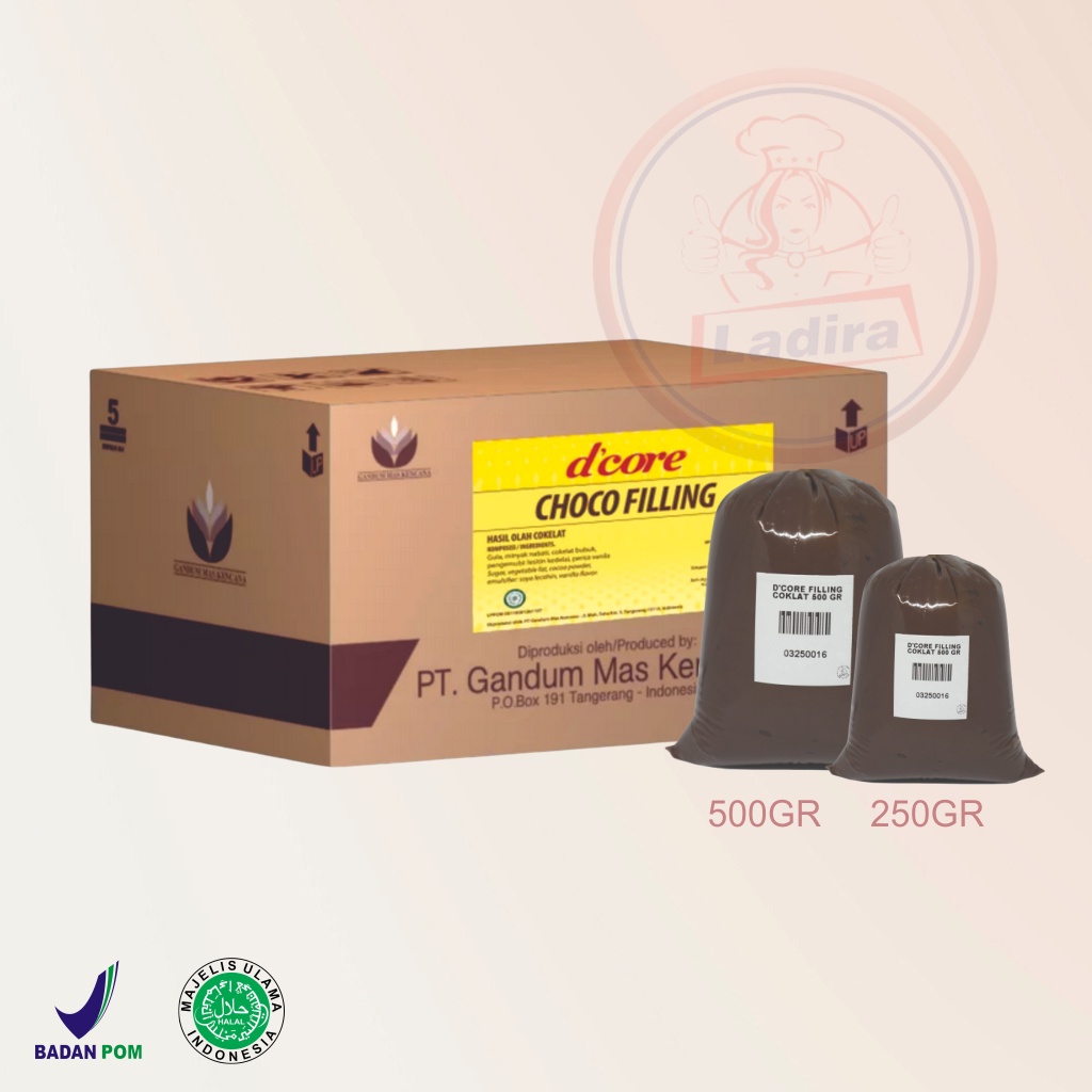 

D`CORE FILLING COKLAT 250 GR