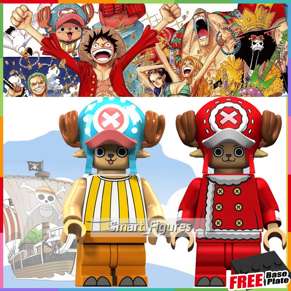 Mainan Action Figure Karakter Anime One Piece Tony Chopper Dengan Jas Merah XP119 XP120