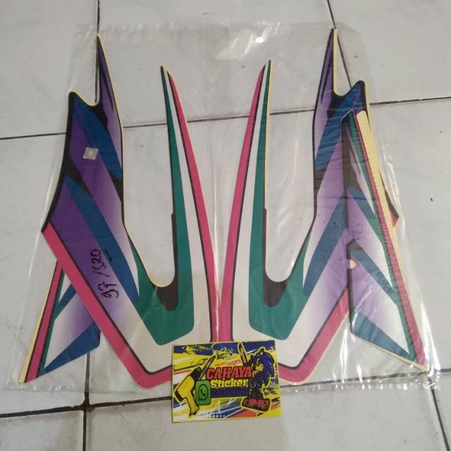 Striping/Sticker/Lis Standar Yamaha RX King Tahun 1997 Tangki Hitam