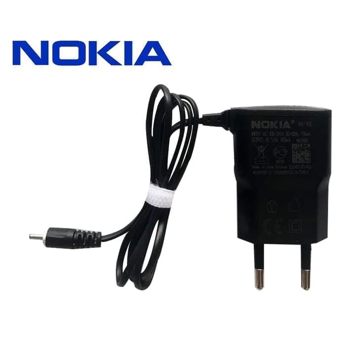 TC TRAVEL CHARGER NOKIA N70 LUBANG KECIL RING PUTIH KUALITAS ORIGINAL PACKING PRESS