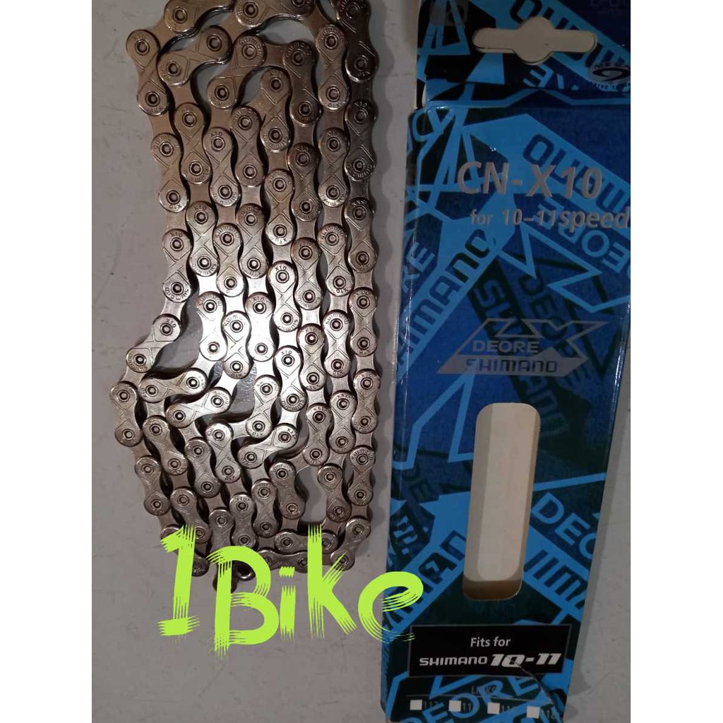 rantai shimano deore LX CN-X10 10-11 speed SILVER