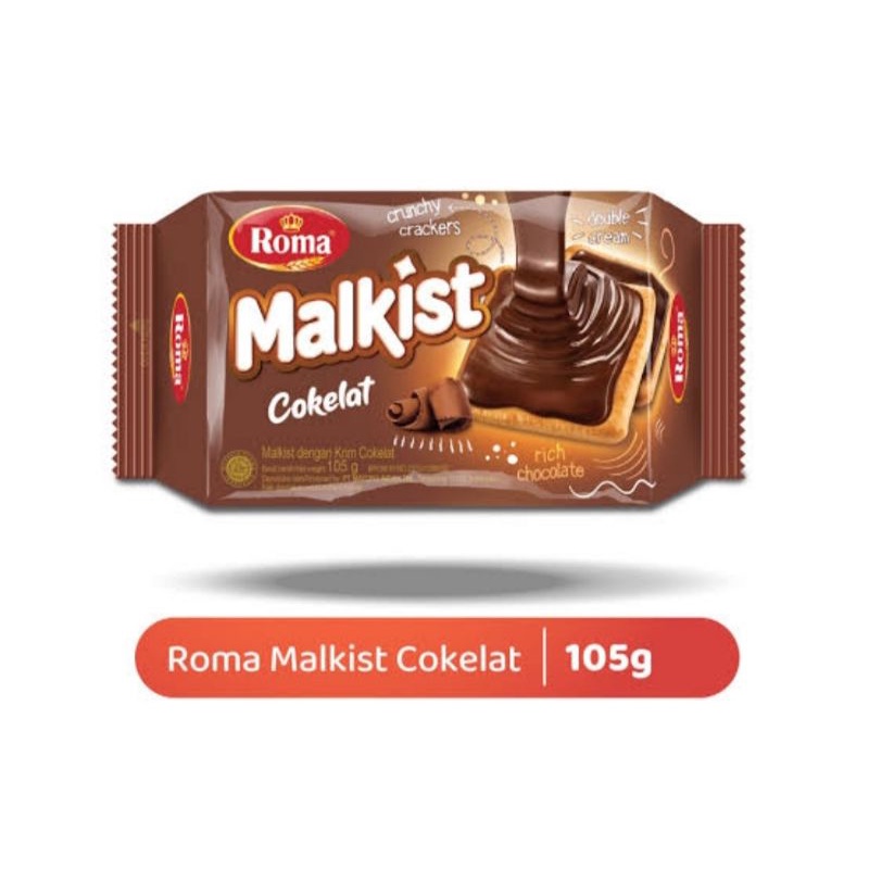 

ROMA MALKIST COKLAT 105GR, MALKIST NO.1 DI INDONESIA