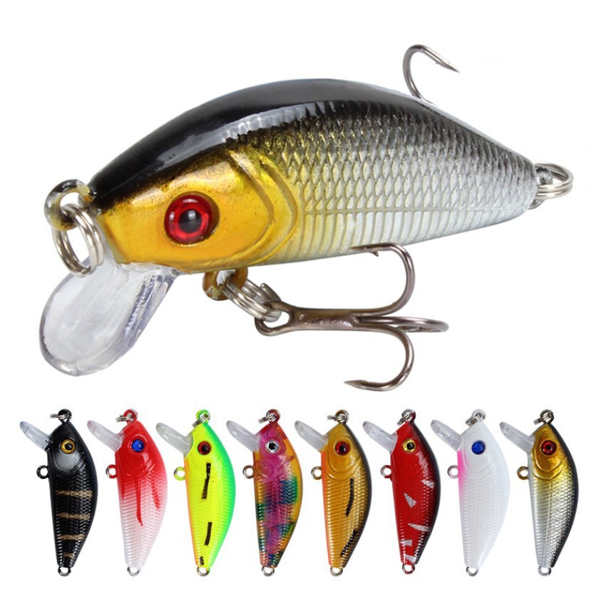 SYFishing 1Pcs Mini Minnow Umpan Pancing Swimbait 5cm 4g Floating Bass Bait Wobbler Kail Memancing Tackle