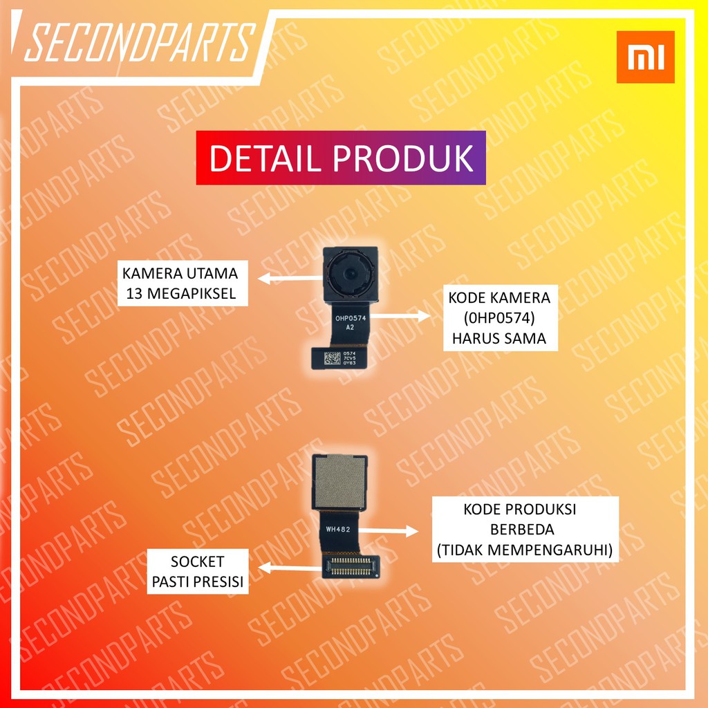 KAMERA BELAKANG REAR CAMERA XIAOMI REDMI 5A / 5A PRIME ORIGINAL COPOTAN