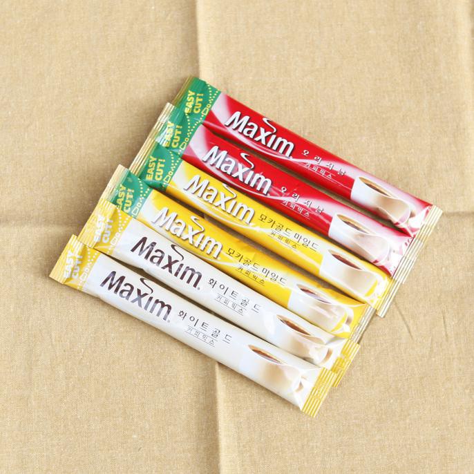

Maxim Korea Coffee Mix Mocha Gold / Original / White Gold Maxim Kopi TERPERCAYA