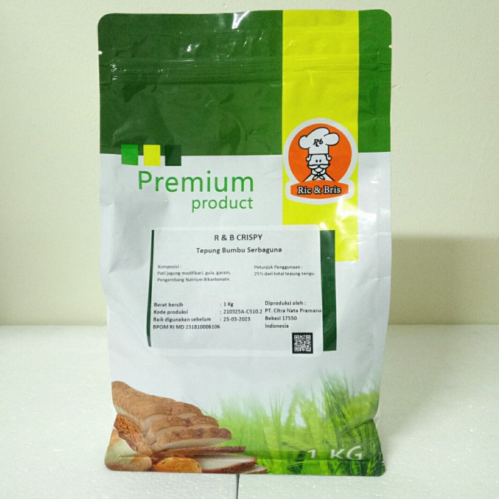 

BISA COD Ric & Bris Crispy (Tepung Crispy / Tepung Bumbu Serbaguna) 1kg