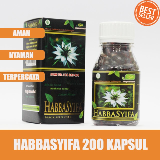 Kapsul Habbasyifa - Kapsul Habbatussauda - 200 Kpasul - Habbatussauda Oil