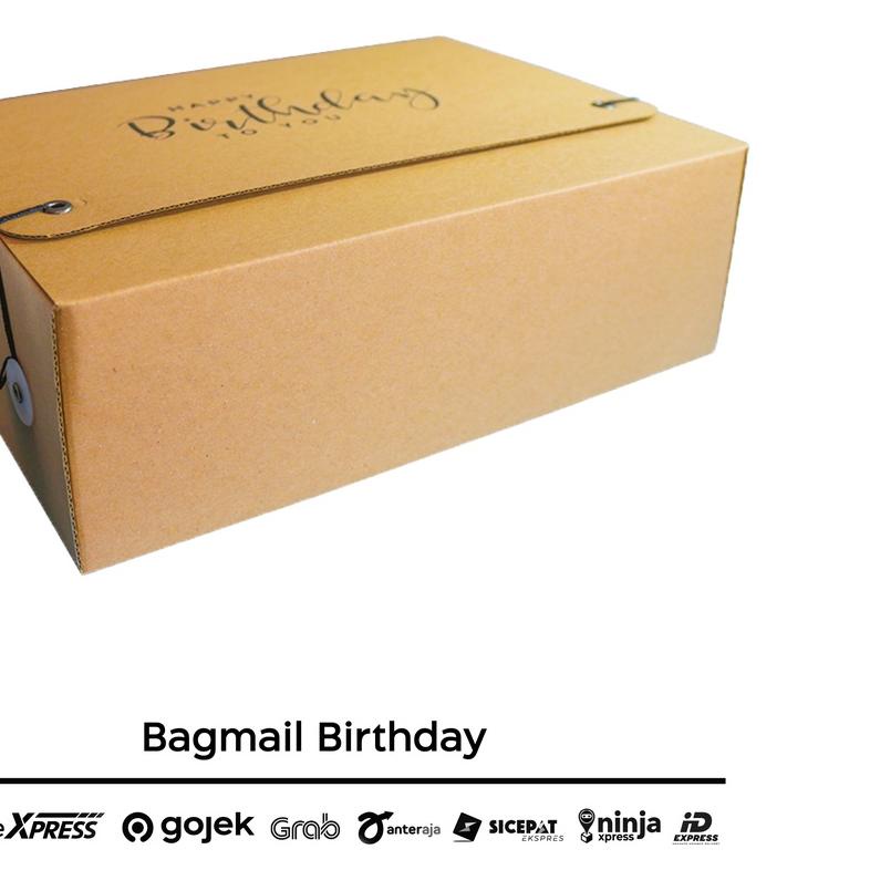 

happy birthday simple box premium look size : 30x22x10 dan 32,5x28x11 include hangtag