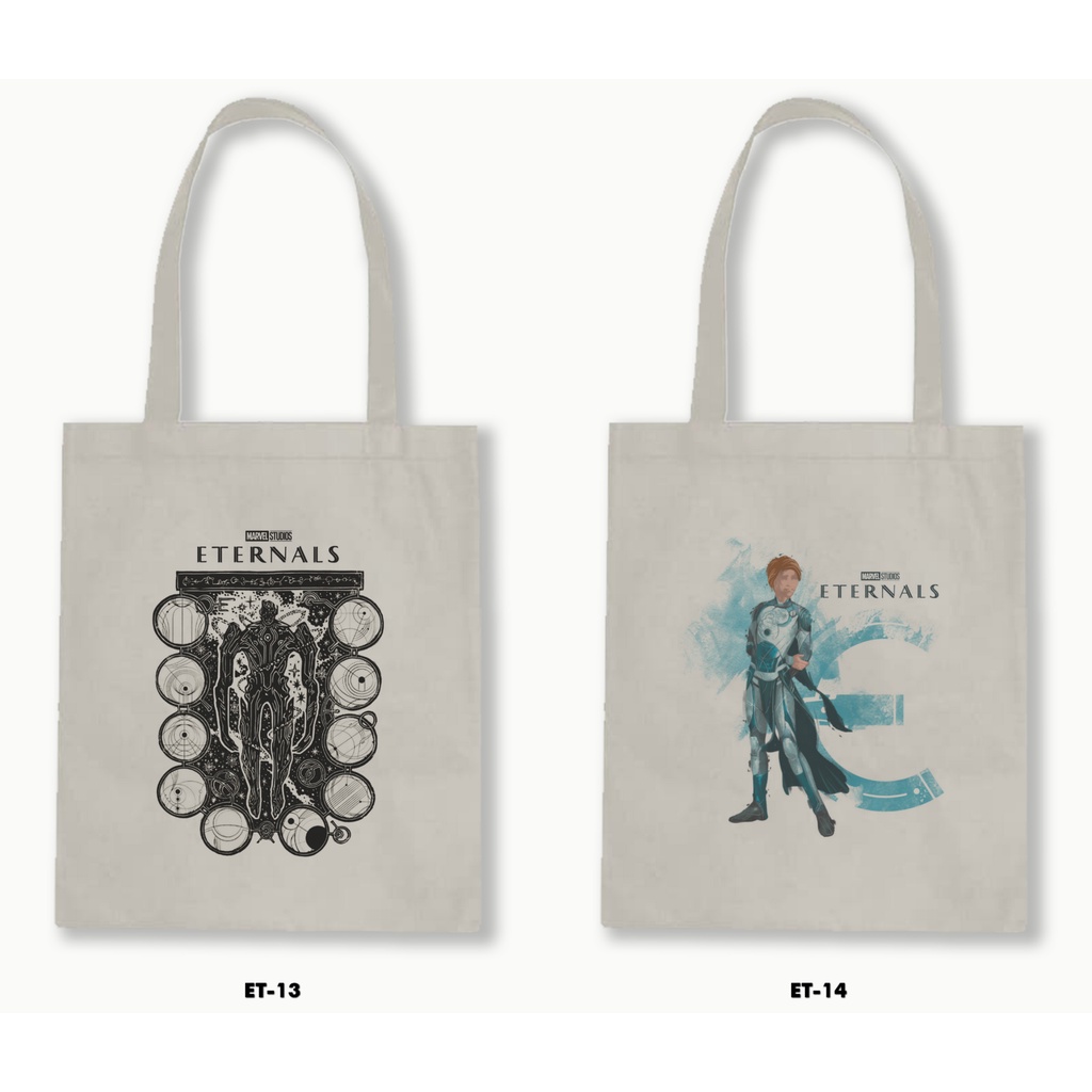 TOTE BAG BLACU - ETERNALS / MARVEL 01