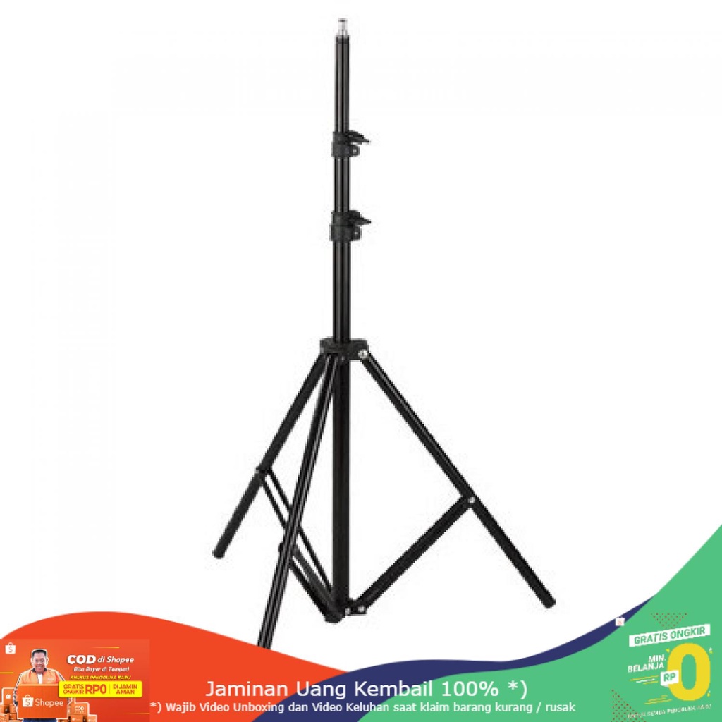 (BISA COD) RVOSTR STUDIO Portable Lighting Stand Tripod 3 Section 200cm - SN303