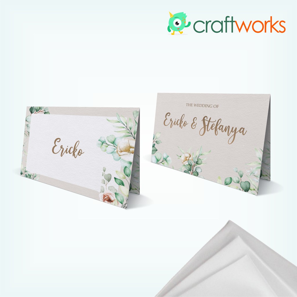 CUSTOM TABLE NAME TENT CARD / WISH CARD- TABLE DECOR