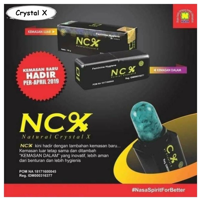 NCX CRYSTAL  NASA BPOM 100% original