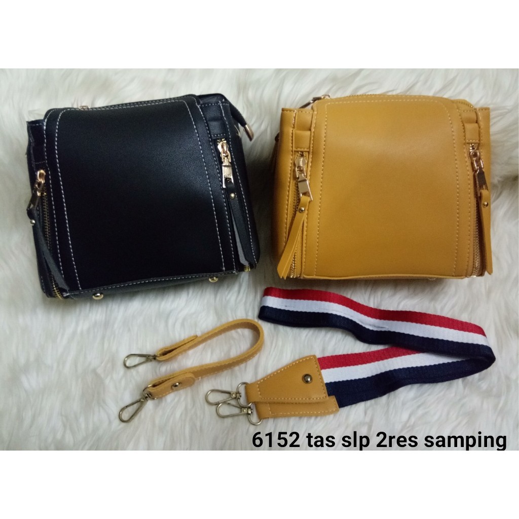 Tas selempang fashion import  2res samping depan 2tali 6152