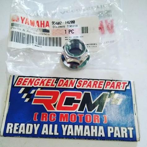 NUT SELD LOCKING MUR RODA BELAKANG RX KING SCORPIO VIXION BYSON R15 R25 MUR 19AN ORI YGP 95602-14200