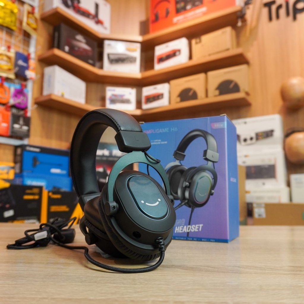 FIFINE H6 Headphone gaming headset 7.1 SURROUND SOUND, RGB LIGHT