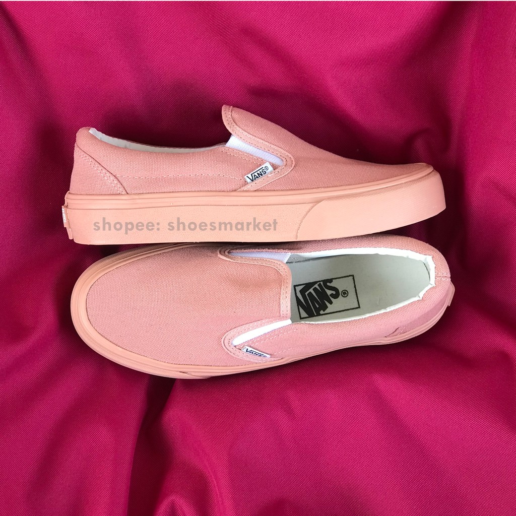 OBRAL SEPATU VANS SLIPON FULL PEACH WOMAN