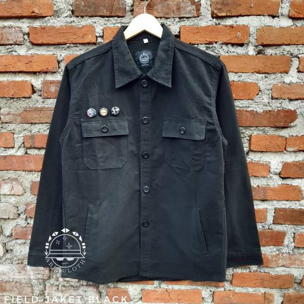 ARFACLOTH / FIELD JAKET BLACK / JAKET SEMI PARKA