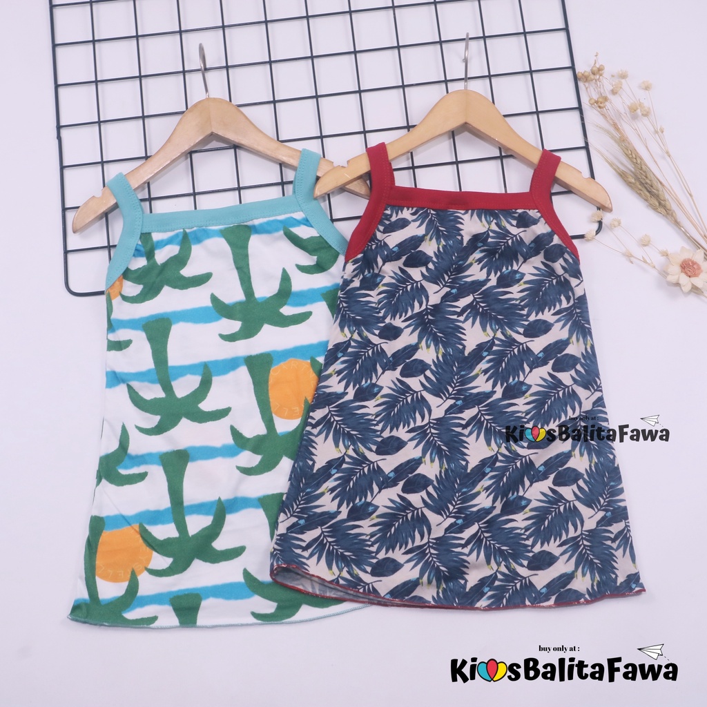 Tanktop Dress Uk 1-2 Tahun / TERMURAH Atasan Harian Adem Anak Perempuan Bahan Kaos Daster Cewek