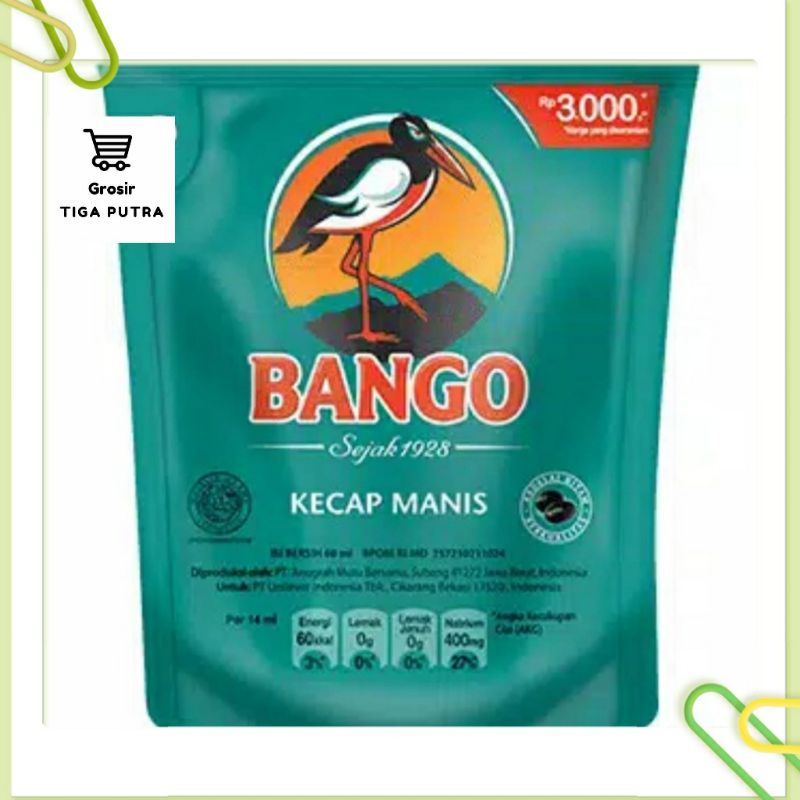 

Bango Kecap Manis Pouch Refill 60ml (KEMASAN 3000)