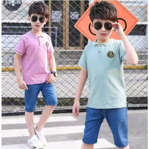 (LOLI-JKT) BOY-30 STELAN BOY KERAH POLOS 110-160