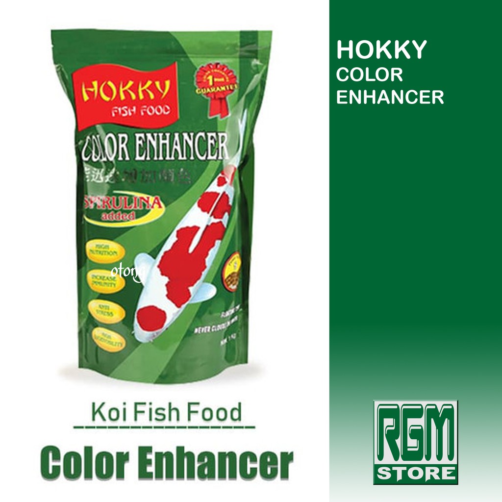 HOKKY COLOR ENHANCER makanan pakan pelet ikan koi hias